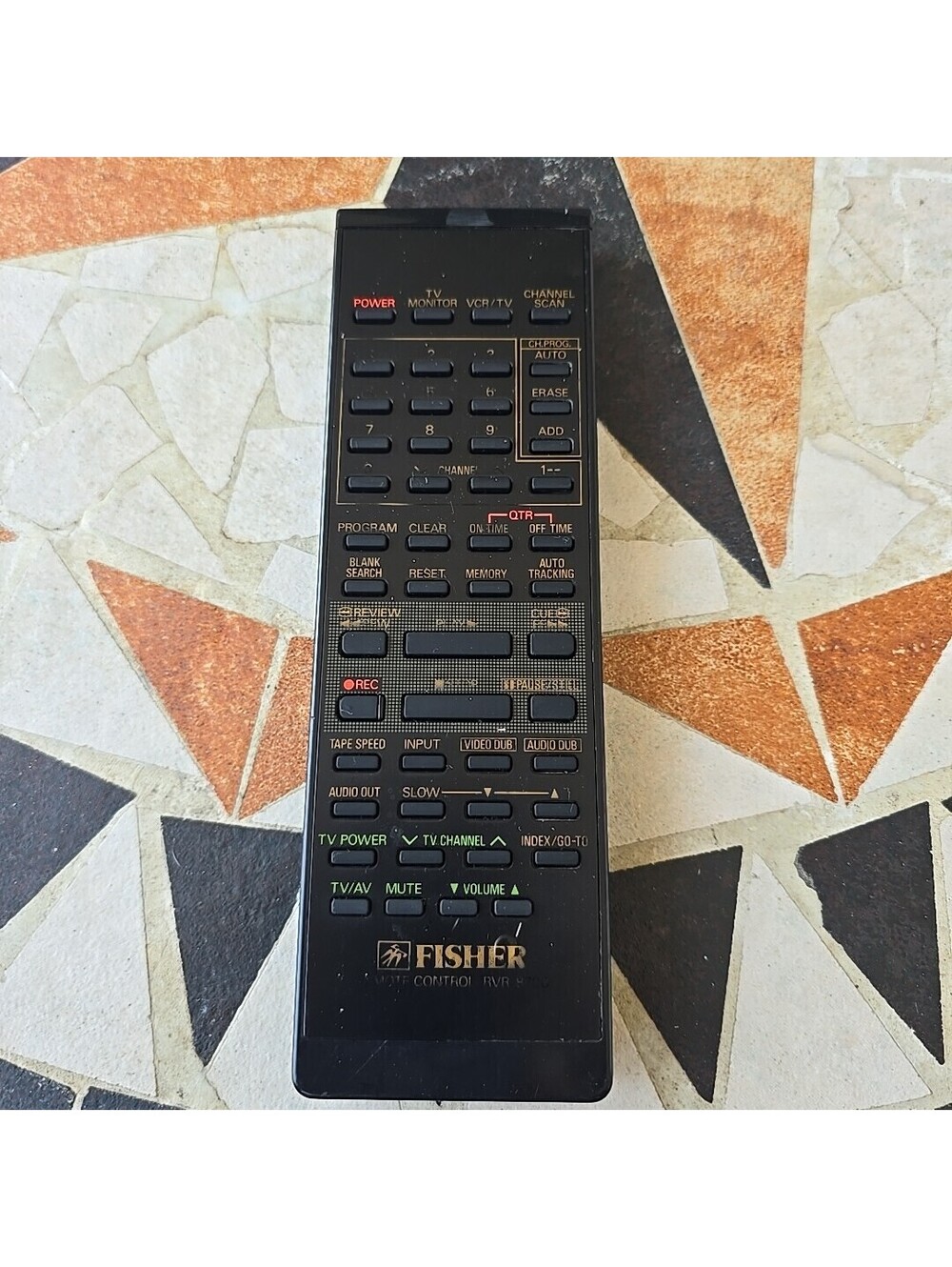 Genuine OEM FISHER RVR-8700 Remote Control Replacement for FVH8700 613 115 8825